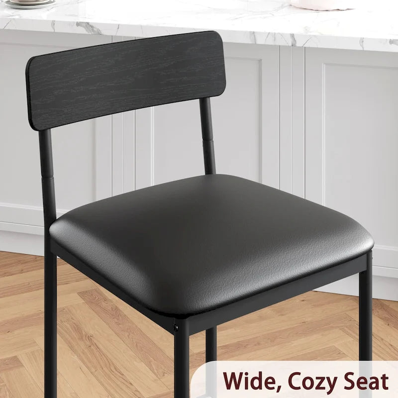 Tabourets de bar lot de 4, tabourets de bar de cuisine avec repose-pieds