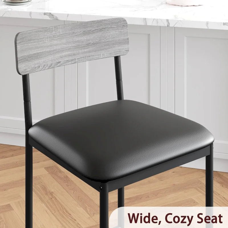 Tabourets de bar lot de 4, tabourets de bar de cuisine avec repose-pieds