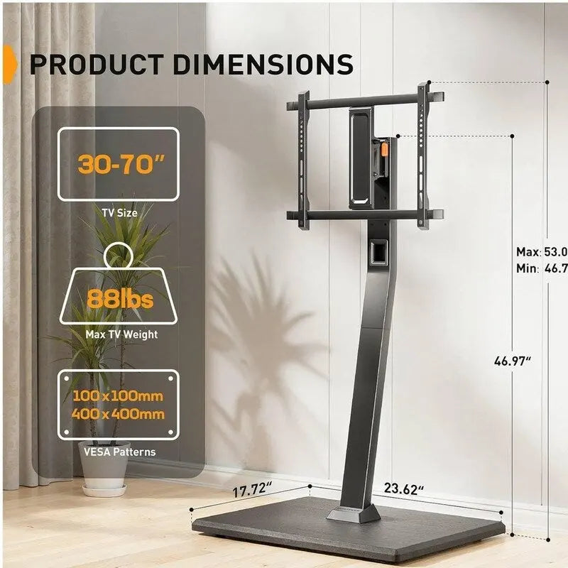 Meuble TV roulant avec prise électrique