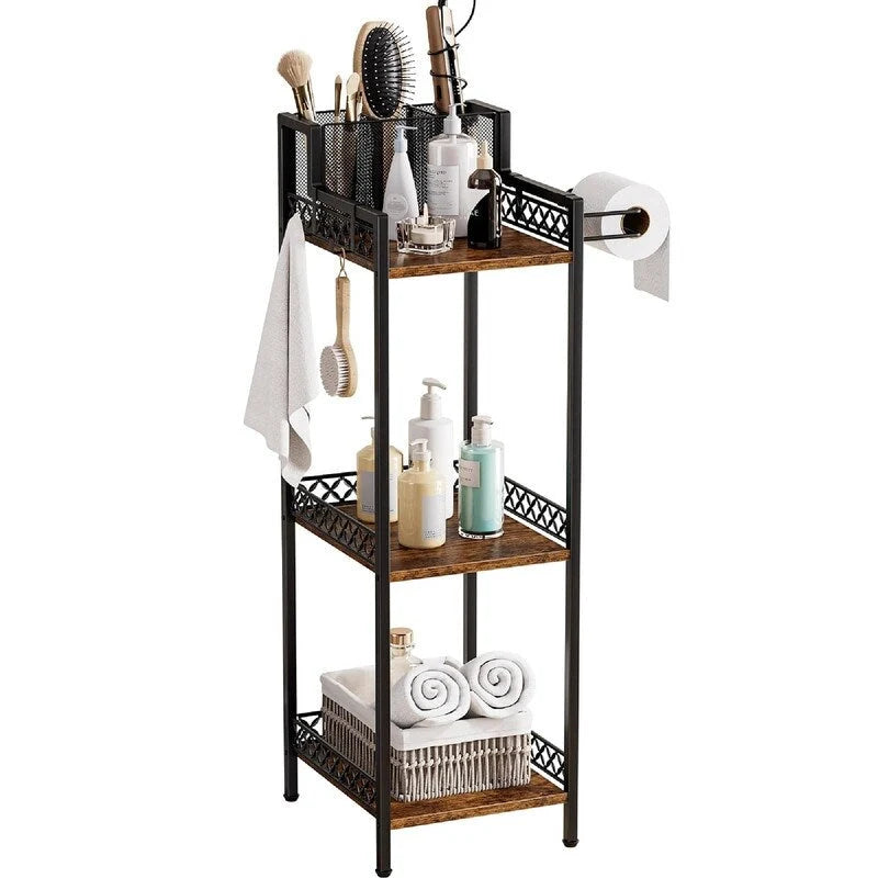 Étagère de salle de bain 3 niveaux – 29 P x 25 L x 83 H cm