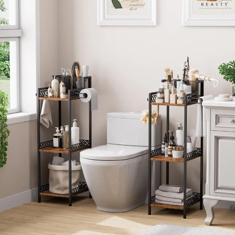 Étagère de salle de bain 3 niveaux – 29 P x 25 L x 83 H cm