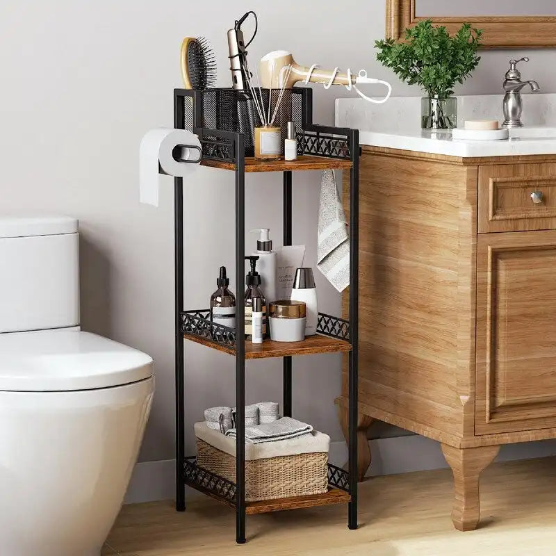 Étagère de salle de bain 3 niveaux – 29 P x 25 L x 83 H cm