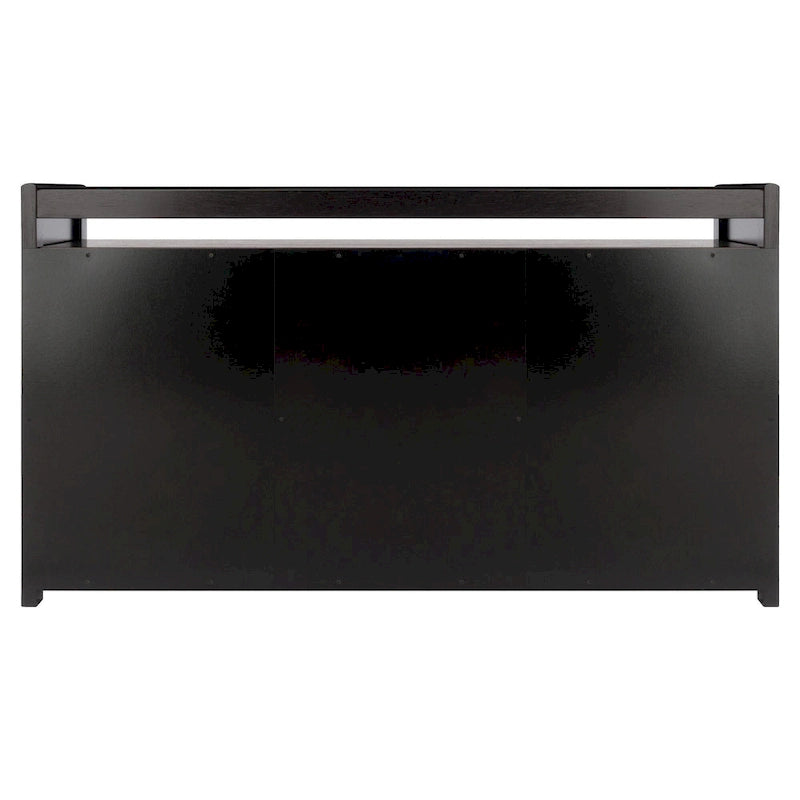 Banc de rangement 4 pièces 3 paniers tressés pliables 37,5 Espresso Chocolat