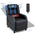 Fauteuil de relaxation Gymax de jeu et de massage, en cuir PU