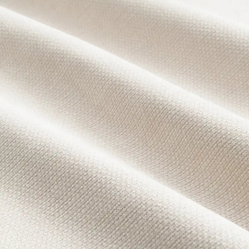 Canapé modulaire en L en tissu chenille avec pouf mobile