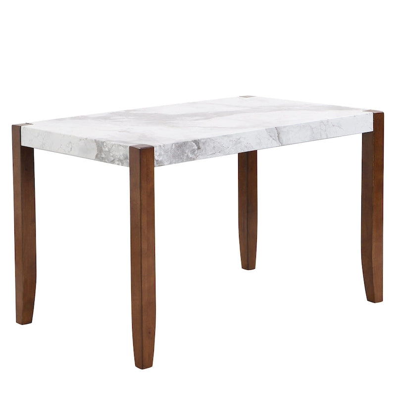 Ensemble de salle à manger moderne 5 pièces avec table rectangulaire et chaises