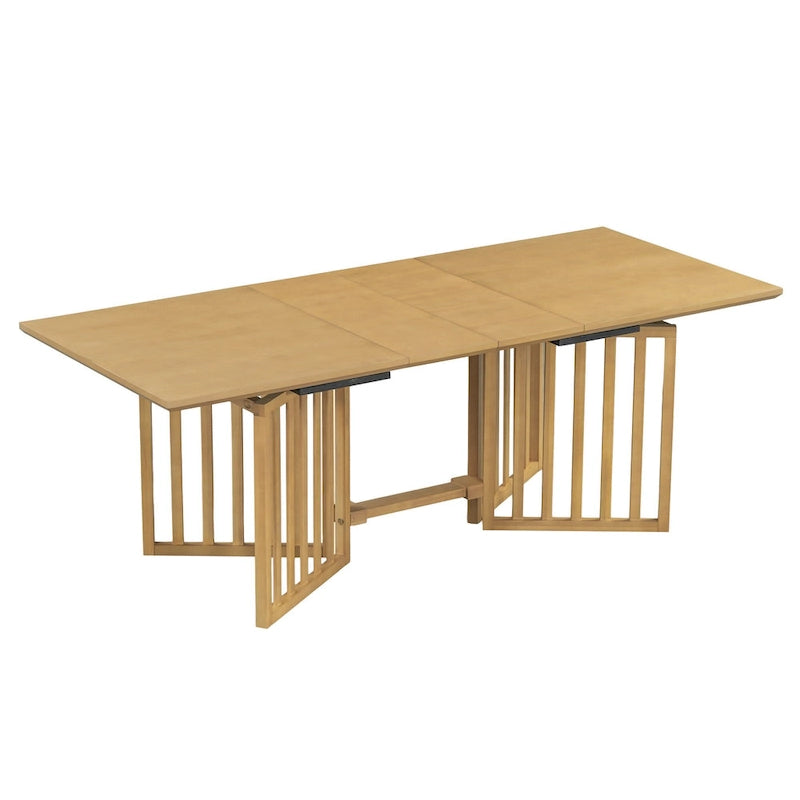 Ensemble de salle à manger de style ferme 9 pièces avec table extensible et 8 chaises