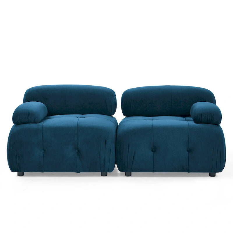 Canapé d'angle modulable 4 places Blue 93 avec pouf réversible