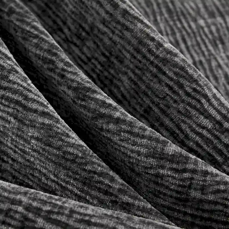 Black 84 Ensemble de canapé d'angle modulaire chenille à 5 places avec 2 oreillers, idéal pour le salon ou un appartement