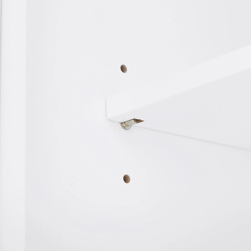 Meuble de rangement haut de salle de bain sur pied avec 2 portes et 1 tiroir