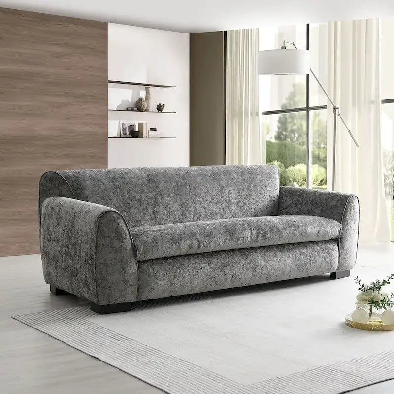 Canapé de style banquette moderne Corwin de Furniture of America avec tissu certifié OEKO TEX