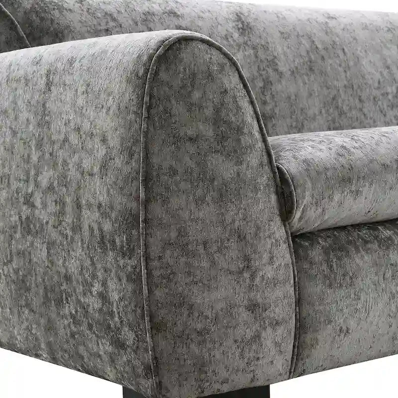 Canapé de style banquette moderne Corwin de Furniture of America avec tissu certifié OEKO TEX