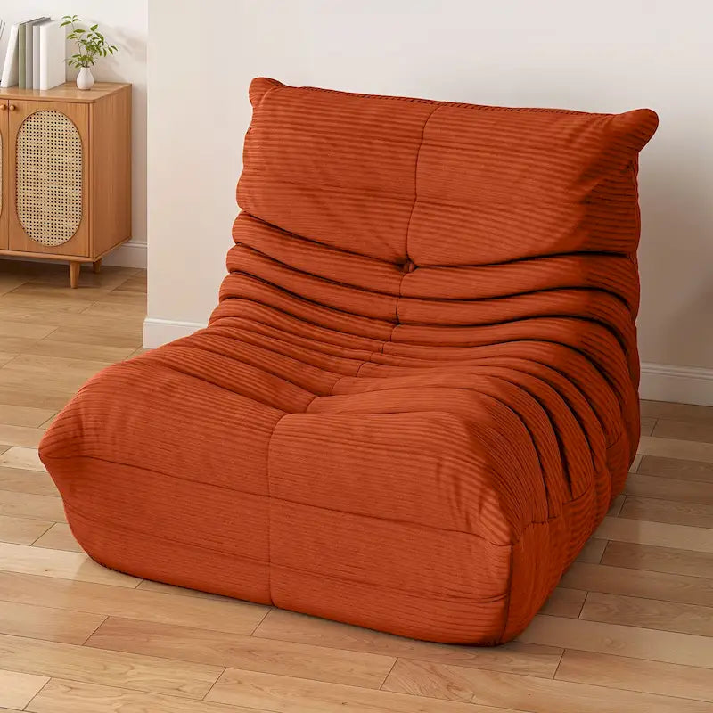 Fauteuil Poire Moasis avec Mousse à Mémoire de Forme, Canapé de Sol Paresseux pour Adultes et Enfants
