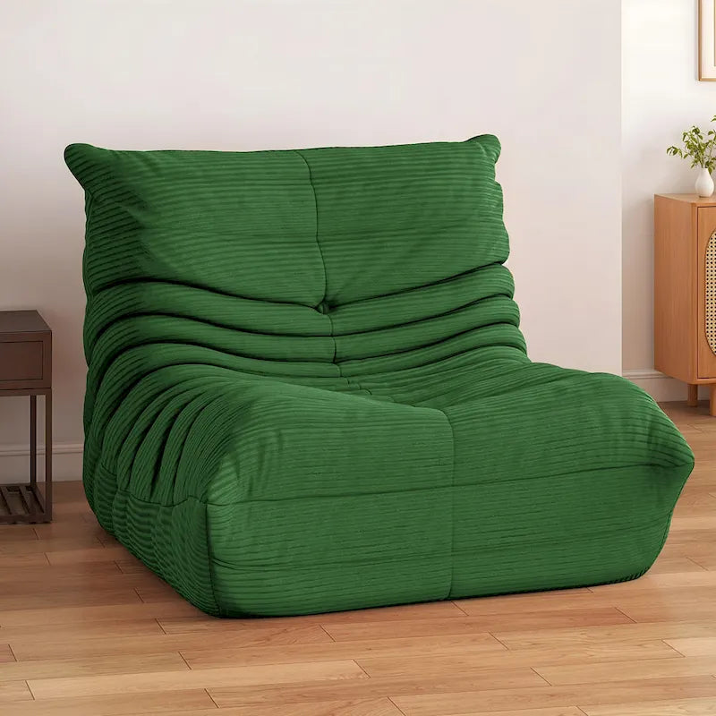 Fauteuil Poire Moasis avec Mousse à Mémoire de Forme, Canapé de Sol Paresseux pour Adultes et Enfants