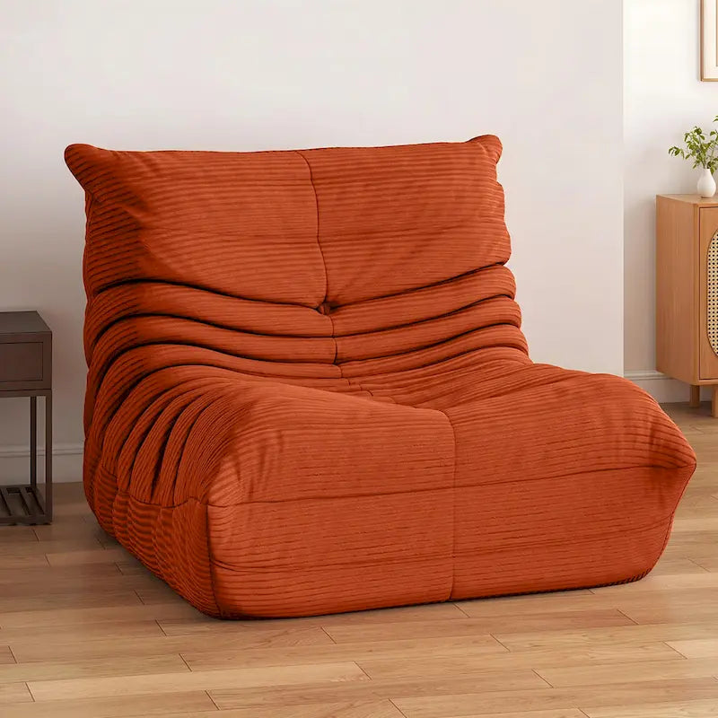 Fauteuil Poire Moasis avec Mousse à Mémoire de Forme, Canapé de Sol Paresseux pour Adultes et Enfants