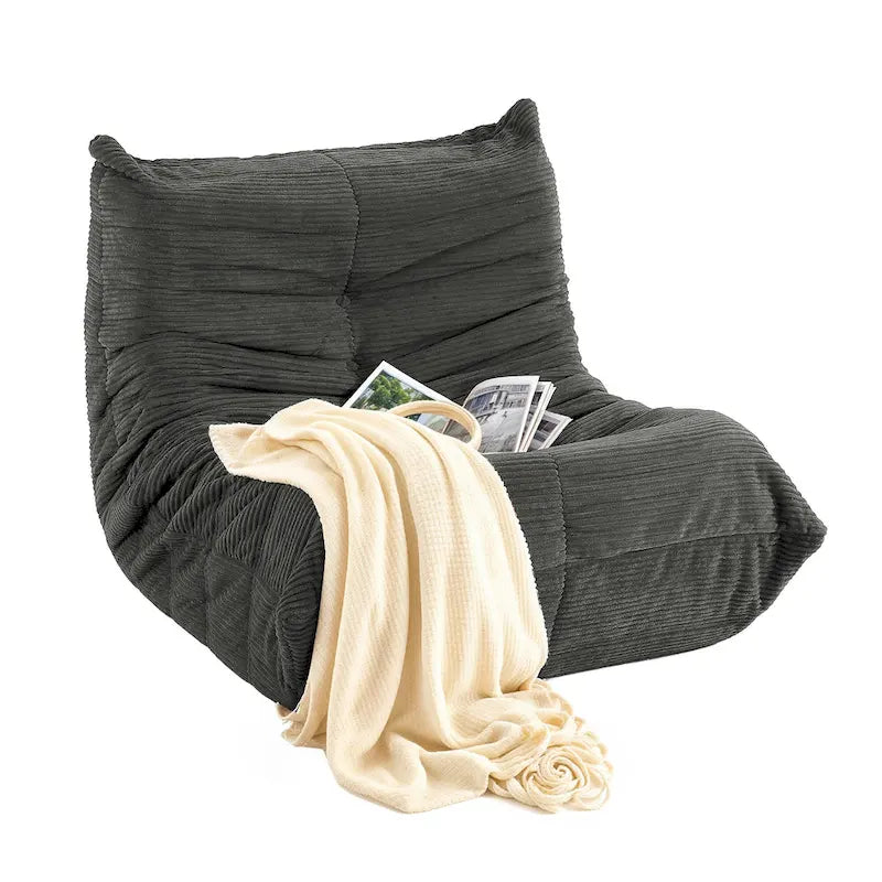 Fauteuil Poire Moasis avec Mousse à Mémoire de Forme, Canapé de Sol Paresseux pour Adultes et Enfants