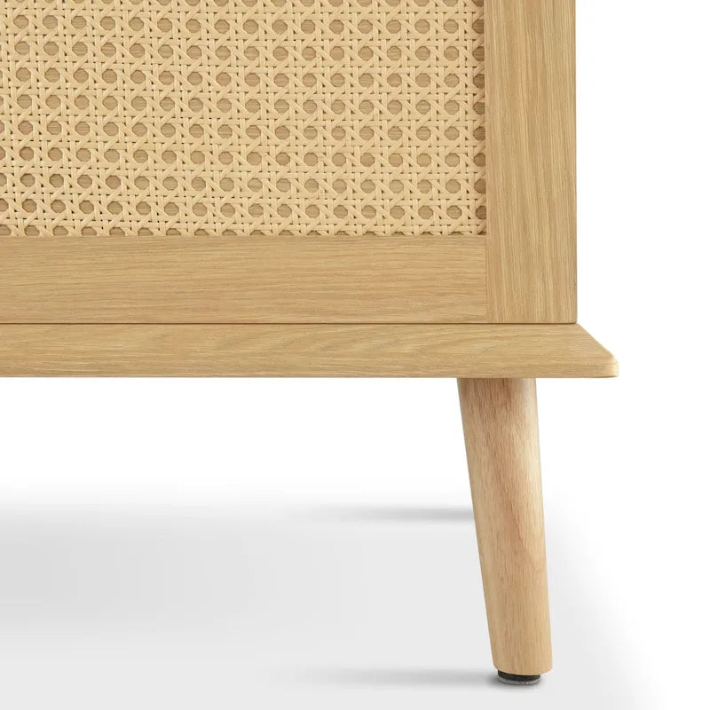 Table basse relevable en rotin Teagan Chelsea Square avec rangement – 42 x 17