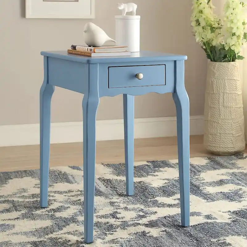 Table d'appoint de rangement en bois à 1 tiroir Daniella par iNSPIRE Q Bold