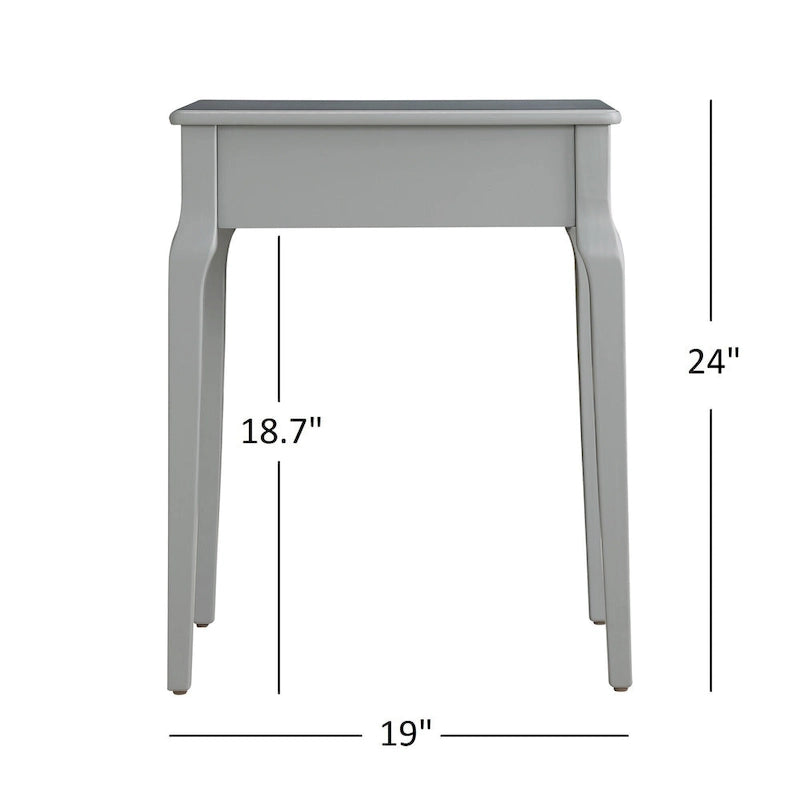 Table d'appoint de rangement en bois à 1 tiroir Daniella par iNSPIRE Q Bold