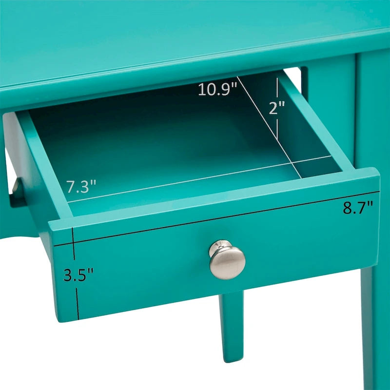 Table d'appoint de rangement en bois à 1 tiroir Daniella par iNSPIRE Q Bold