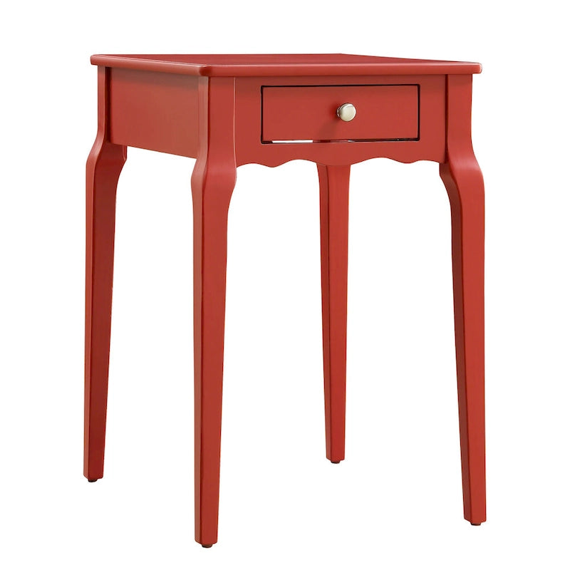 Table d'appoint de rangement en bois à 1 tiroir Daniella par iNSPIRE Q Bold