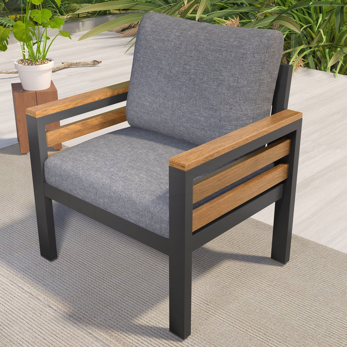 Ensemble de canapé de jardin 4 pièces