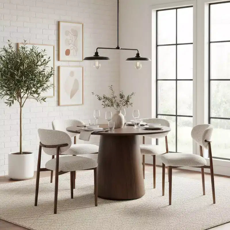 Lot de 4 chaises de salle à manger modernes rembourrées avec dossier incurvé, chaises d'appoint sans accoudoirs à cadre en fer pour salle à manger, cuisine-Panipeachy