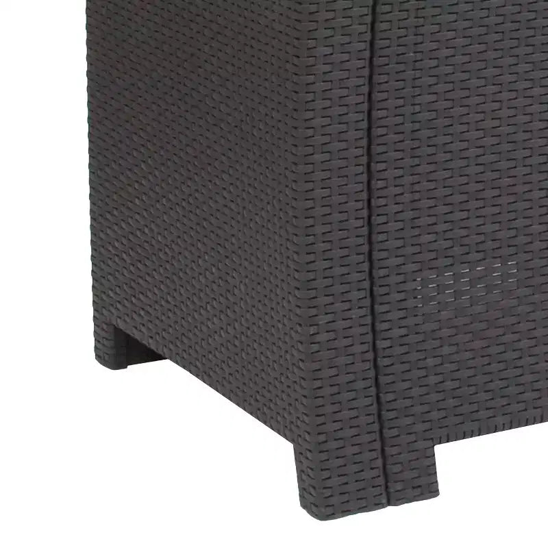 Chaise en rotin synthétique Flash Furniture avec coussin tout temps
