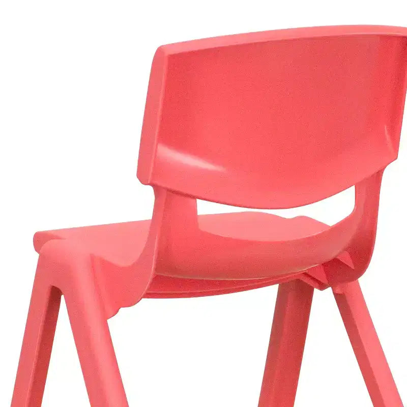 Flash Furniture Lot de 4 Chaises d'école empilables en plastique, hauteur d'assise 30,5 cm