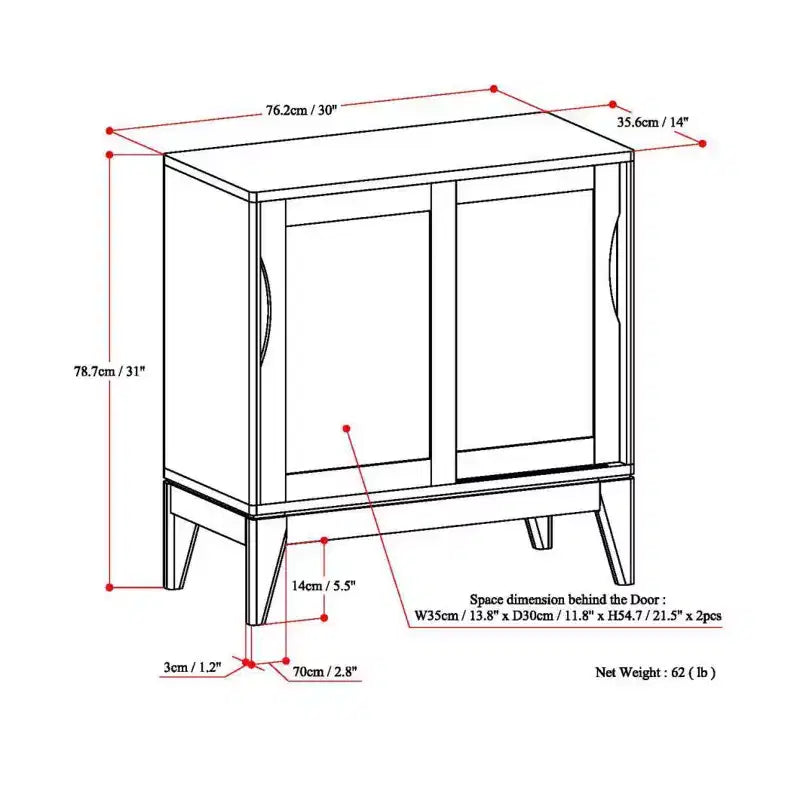 Meuble de Rangement Bas Pearson - WyndenHall