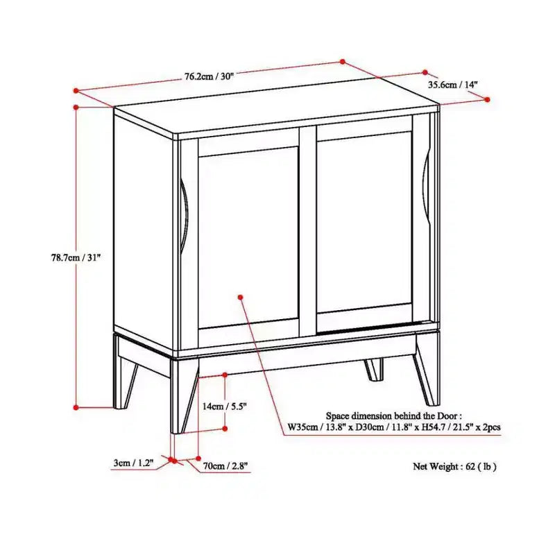 Meuble de Rangement Bas Pearson - WyndenHall