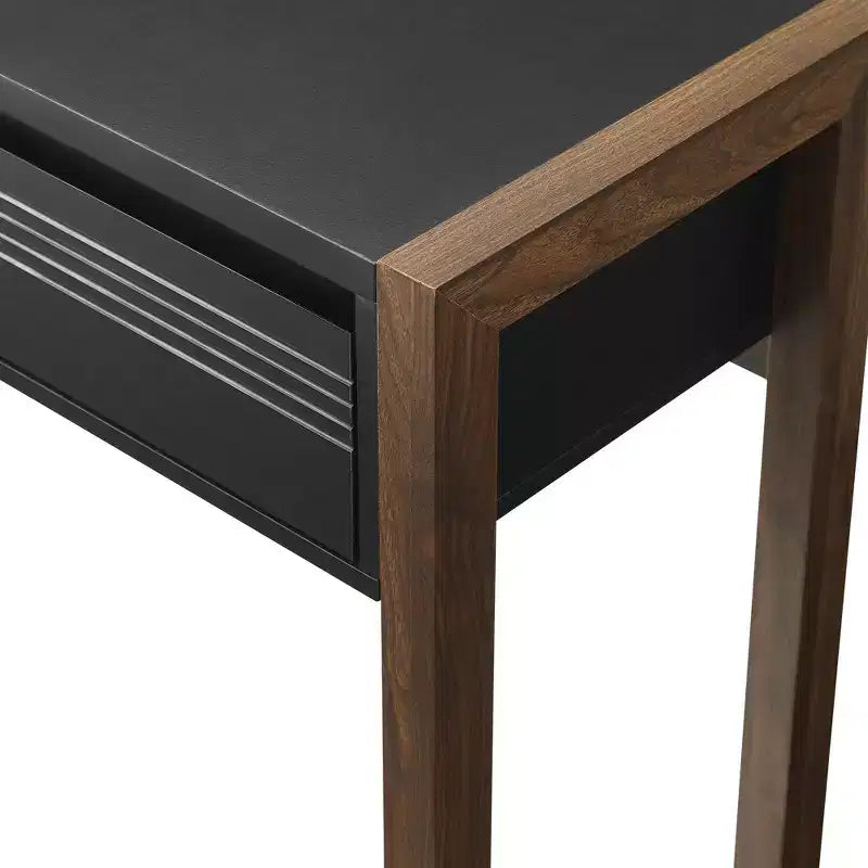 Bureau d'écriture bicolore Claudine Chic avec tiroir rainuré - Saracina Home