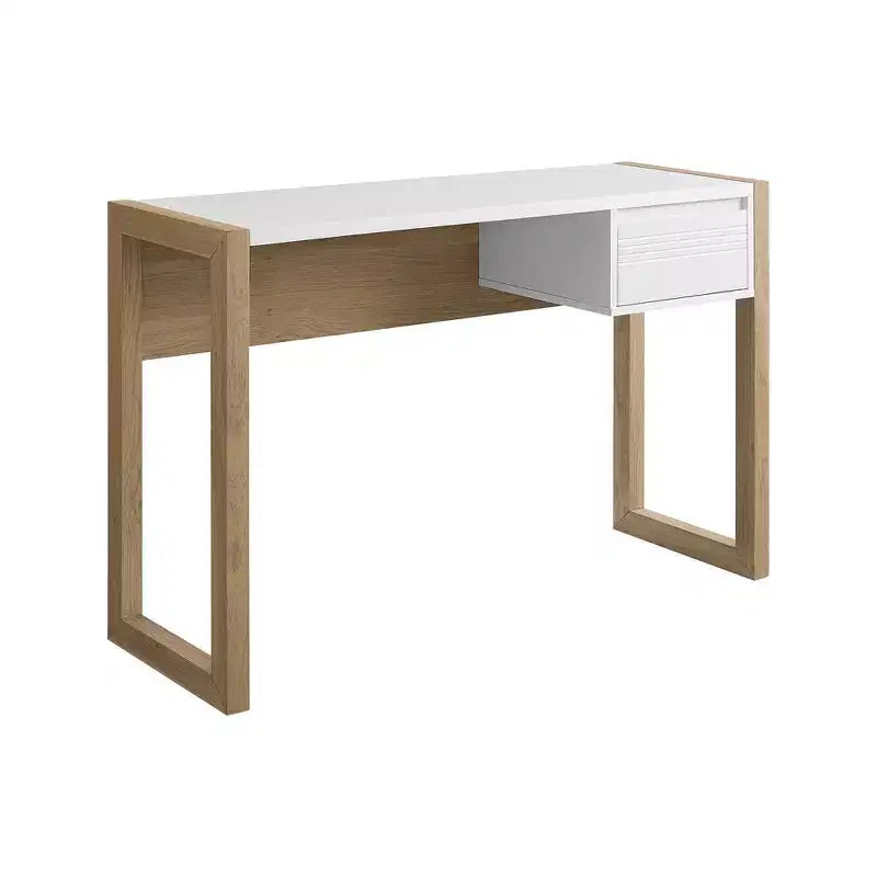 Bureau d'écriture bicolore Claudine Chic avec tiroir rainuré - Saracina Home