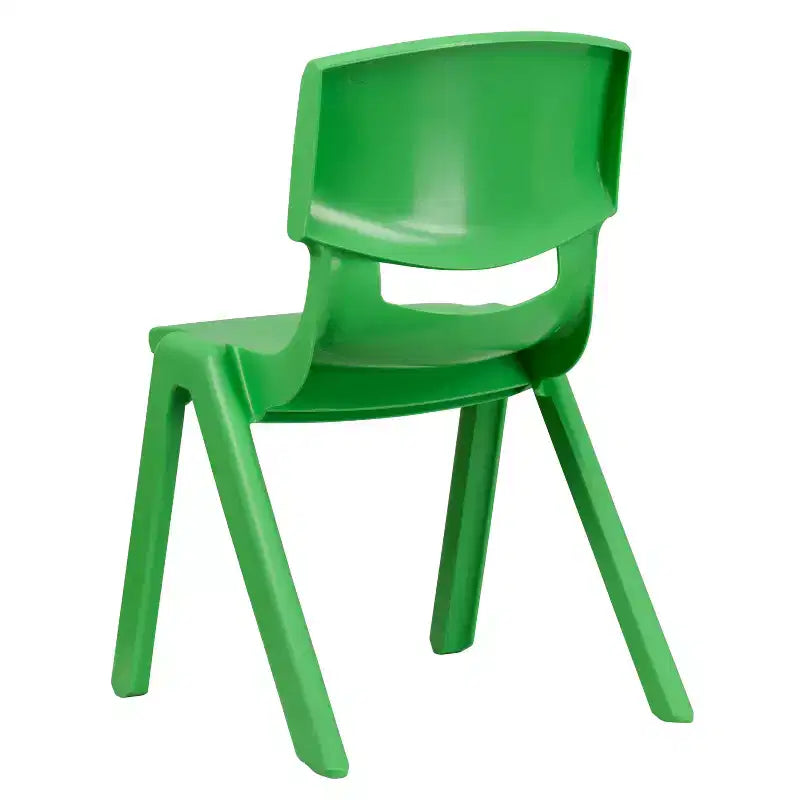 Emma et Oliver Lot de 2 chaises d'école empilables en plastique avec assise de 39,4 cm