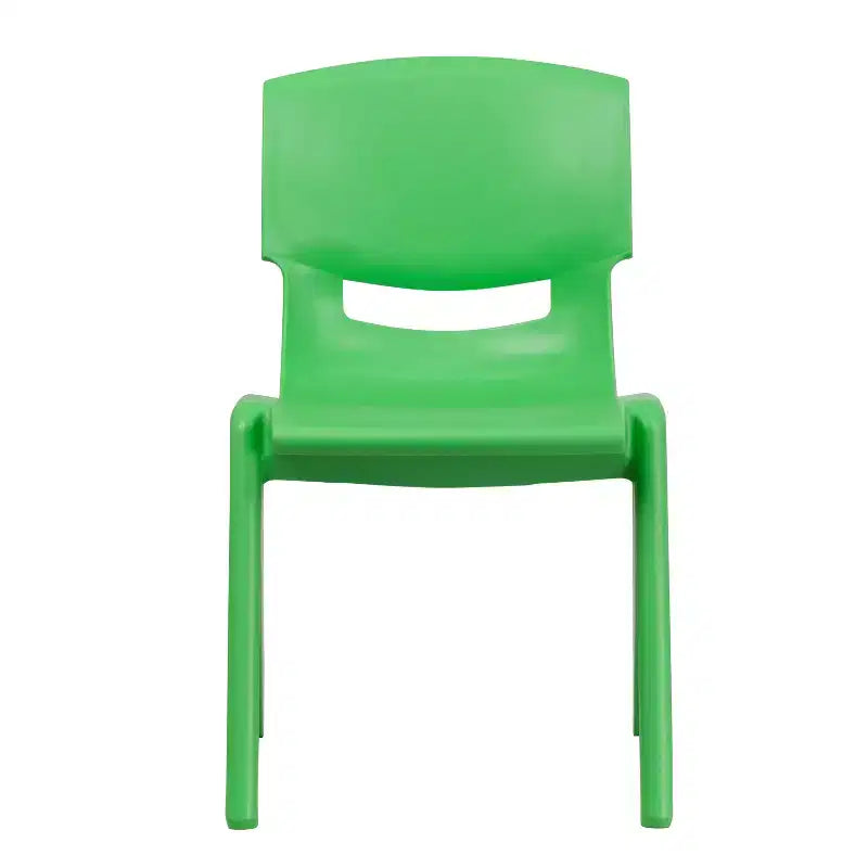 Emma et Oliver Lot de 2 chaises d'école empilables en plastique avec assise de 39,4 cm