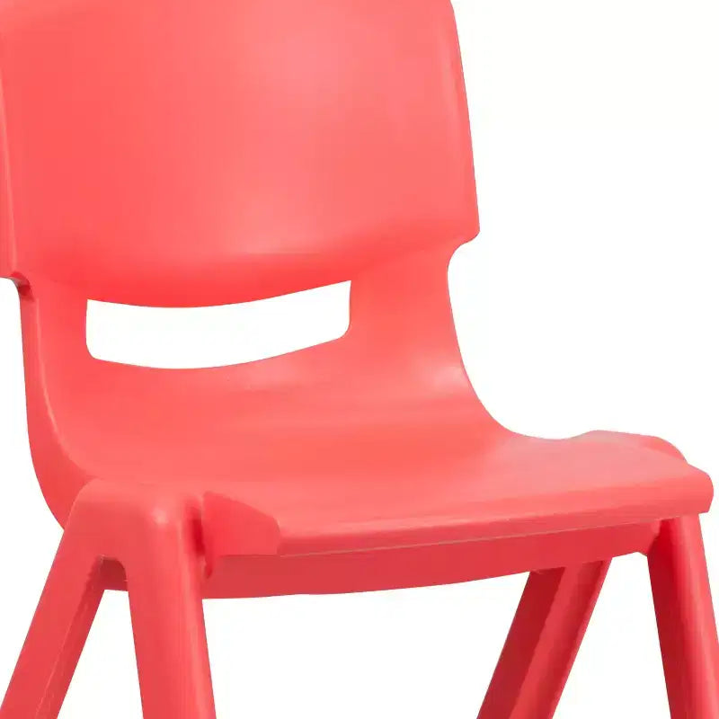 Emma et Oliver Lot de 2 chaises d'école empilables en plastique avec assise de 39,4 cm