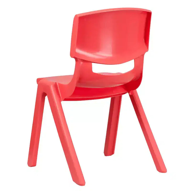 Emma et Oliver Lot de 2 chaises d'école empilables en plastique avec assise de 39,4 cm