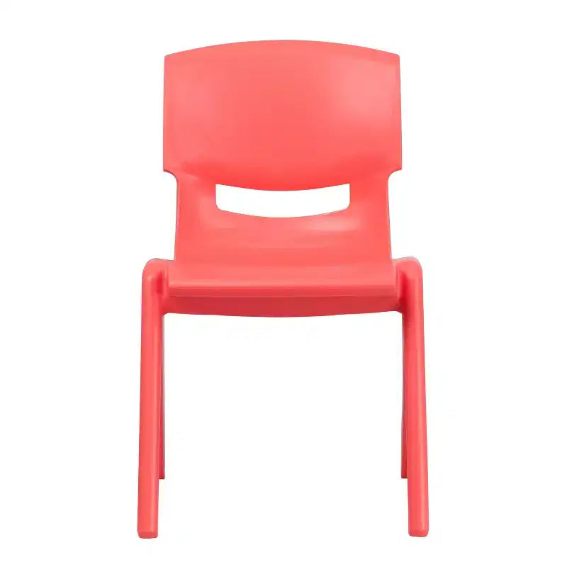 Emma et Oliver Lot de 2 chaises d'école empilables en plastique avec assise de 39,4 cm
