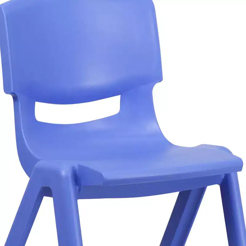 Emma et Oliver Lot de 2 chaises d'école empilables en plastique avec assise de 39,4 cm