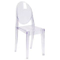 Emma and Oliver Ghost Side Chair in Transparent Crystal