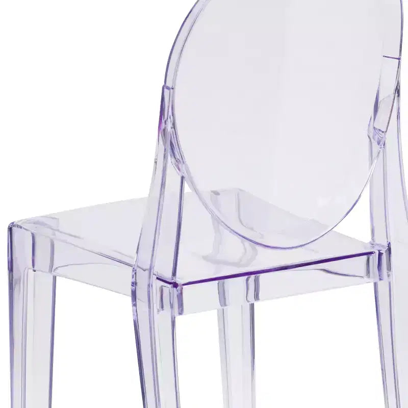 Chaise latérale Ghost Emma et Oliver en cristal transparent