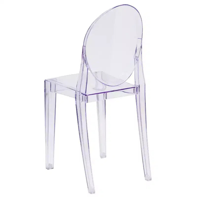 Chaise latérale Ghost Emma et Oliver en cristal transparent