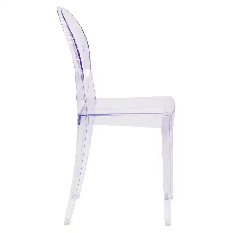 Chaise latérale Ghost Emma et Oliver en cristal transparent