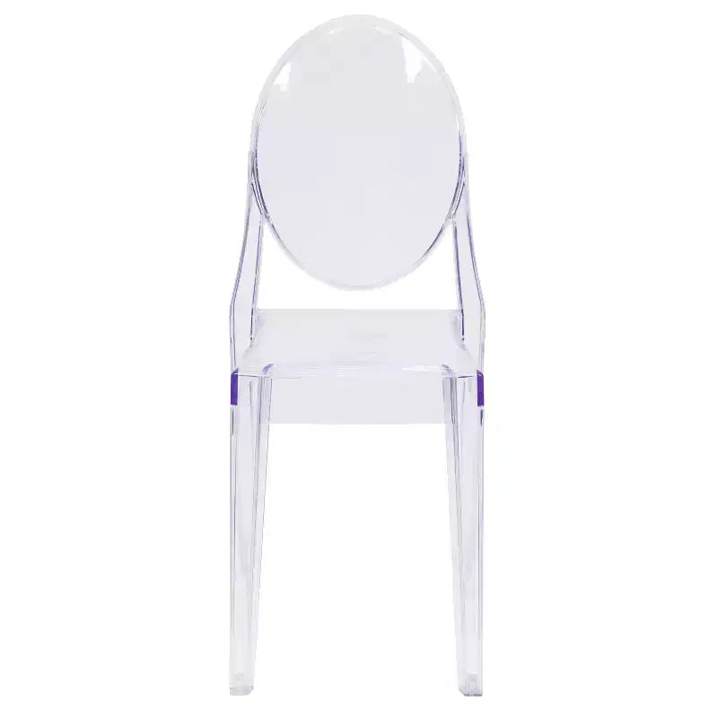 Chaise latérale Ghost Emma et Oliver en cristal transparent