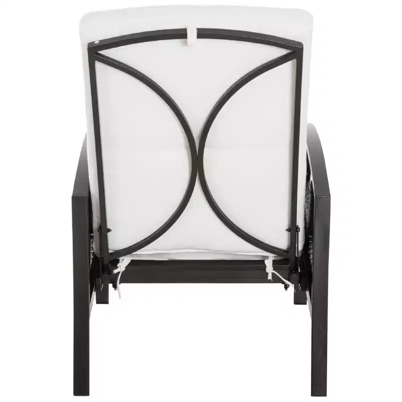 Chaise longue inclinable Outsunny en rotin tressé à la main, tout temps, pour patio, extérieur, jardin, bord de piscine