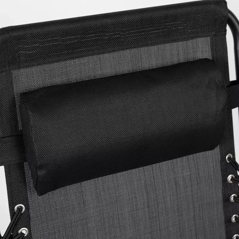 Fauteuil inclinable zéro gravité pliable et réglable en maille Flash Furniture avec oreiller et plateau porte-gobelet, lot de 2