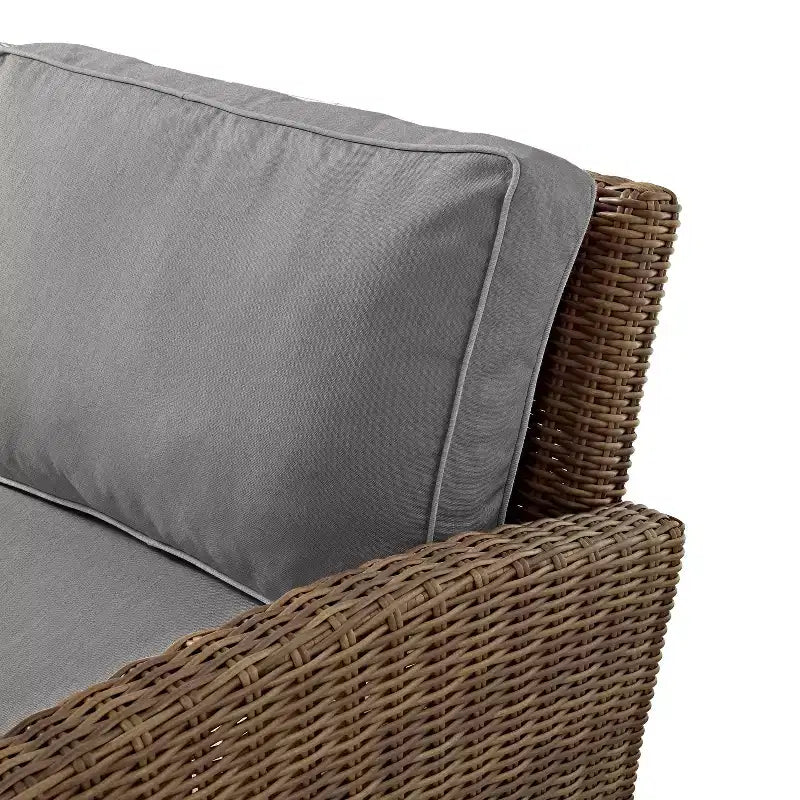Ensemble de 2 fauteuils d'extérieur en osier Bradenton – Crosley