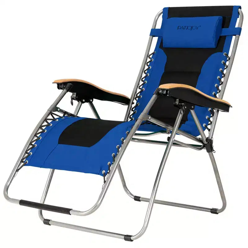 Costway Chaise longue zéro gravité rembourrée surdimensionnée pliable réglable