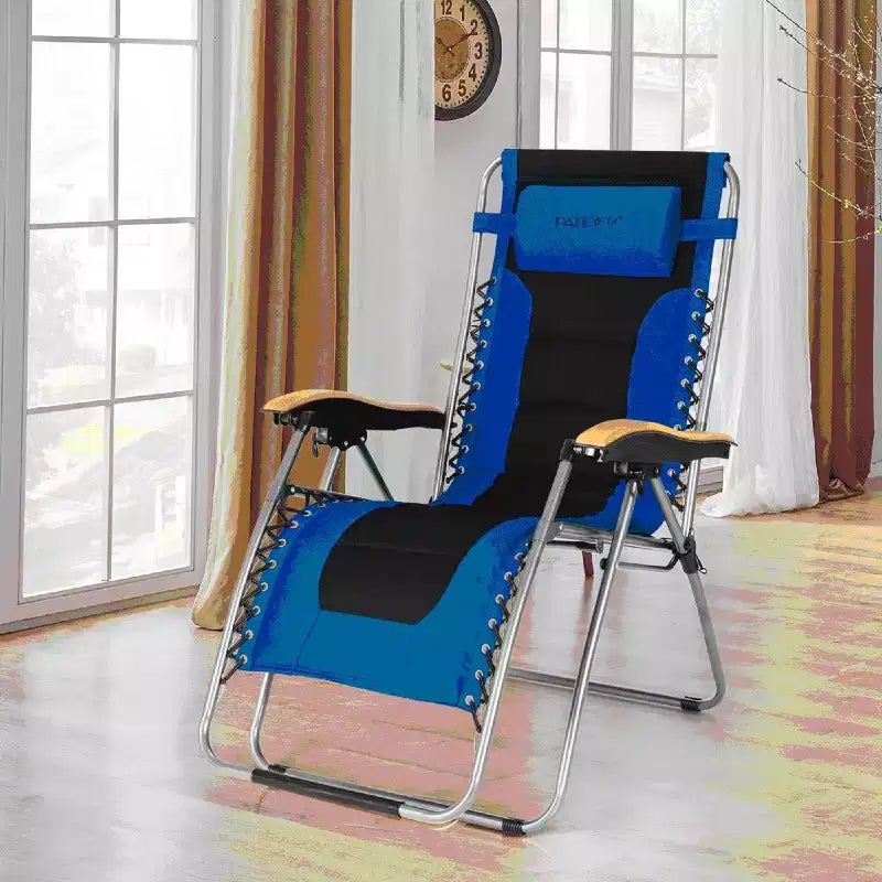 Costway Chaise longue zéro gravité rembourrée surdimensionnée pliable réglable