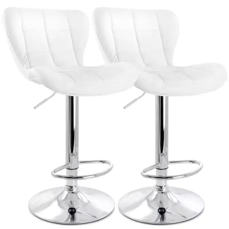 Lot de 2 tabourets de bar réglables en similicuir Elama